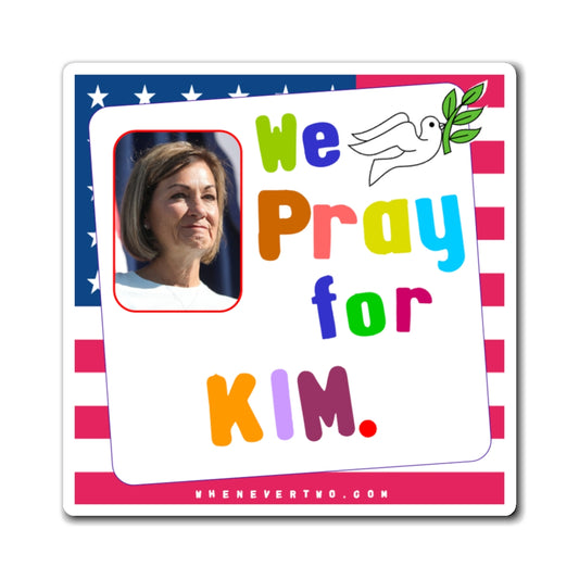 Kim Reynolds - State Executive Governor Iowa - Noah's Rainbow Magnet - 3'' - [281]