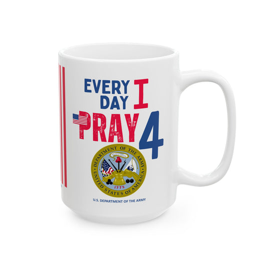 U.S. Department of the Army - Major Agencies - I Pray - Mug - 15 oz