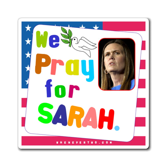 Sarah Huckabee Sanders - State Executive Governor Arkansas - Noah's Rainbow Magnet - 3'' - [276]