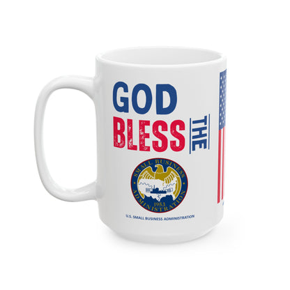 U.S. Small Business Administration - Major Agencies - God Bless -  Mug - 15 oz