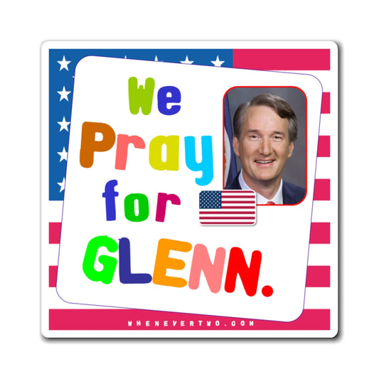 Glenn Youngkin - State Executive Governor Virginia - Noah's Rainbow Magnet - 3'' - [298]