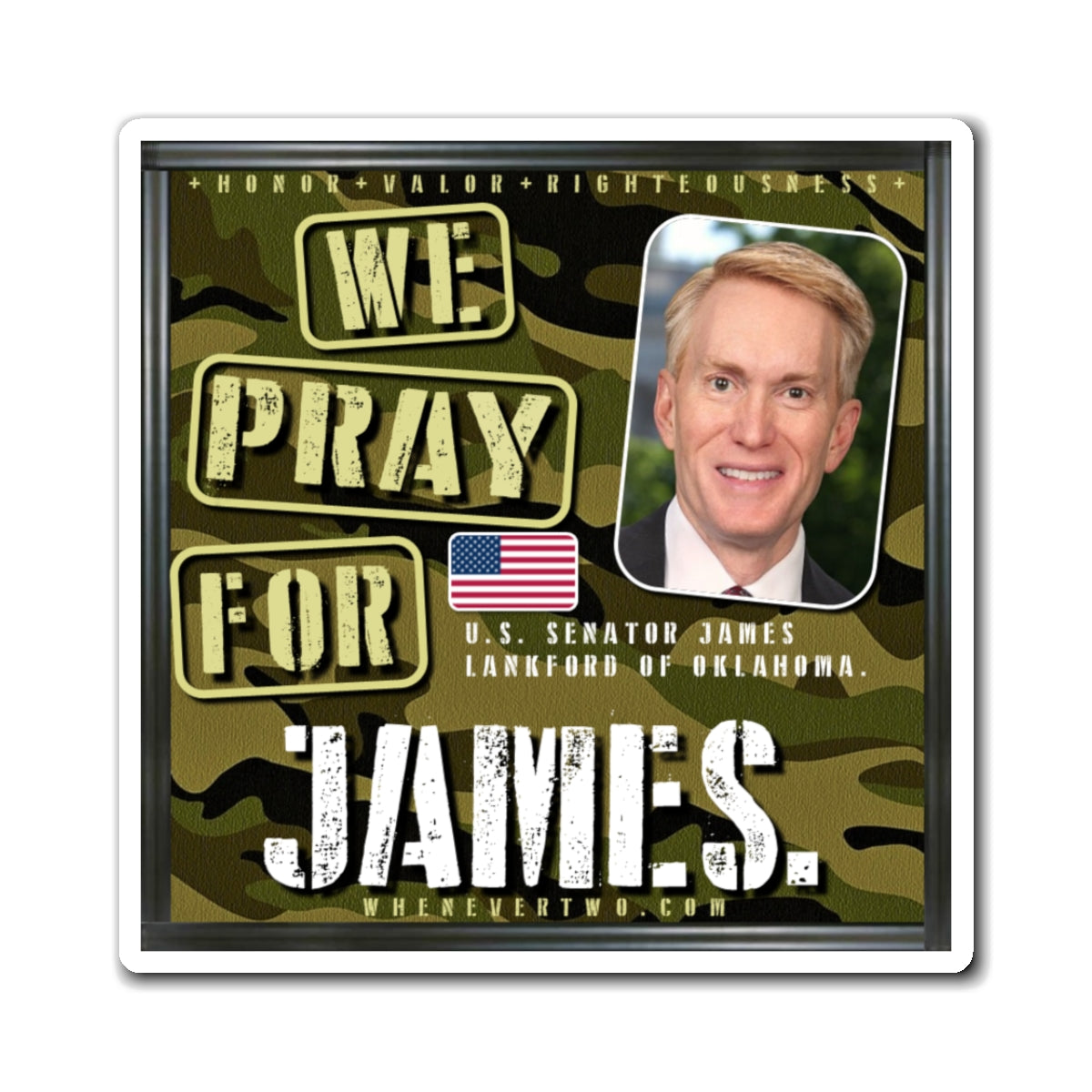 James Lankford - Legislative Senator Oklahoma - The Man Cave Magnet - 3'' - [240]