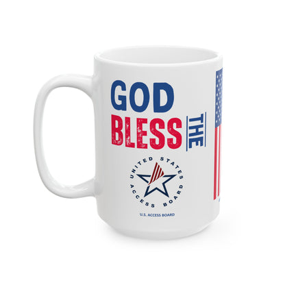 U.S. Access Board - Major Agencies - God Bless - Mug - 15 oz