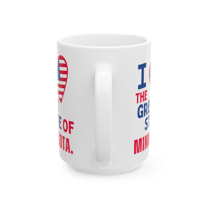 Minnesota - I Love -  Mug - 15 oz