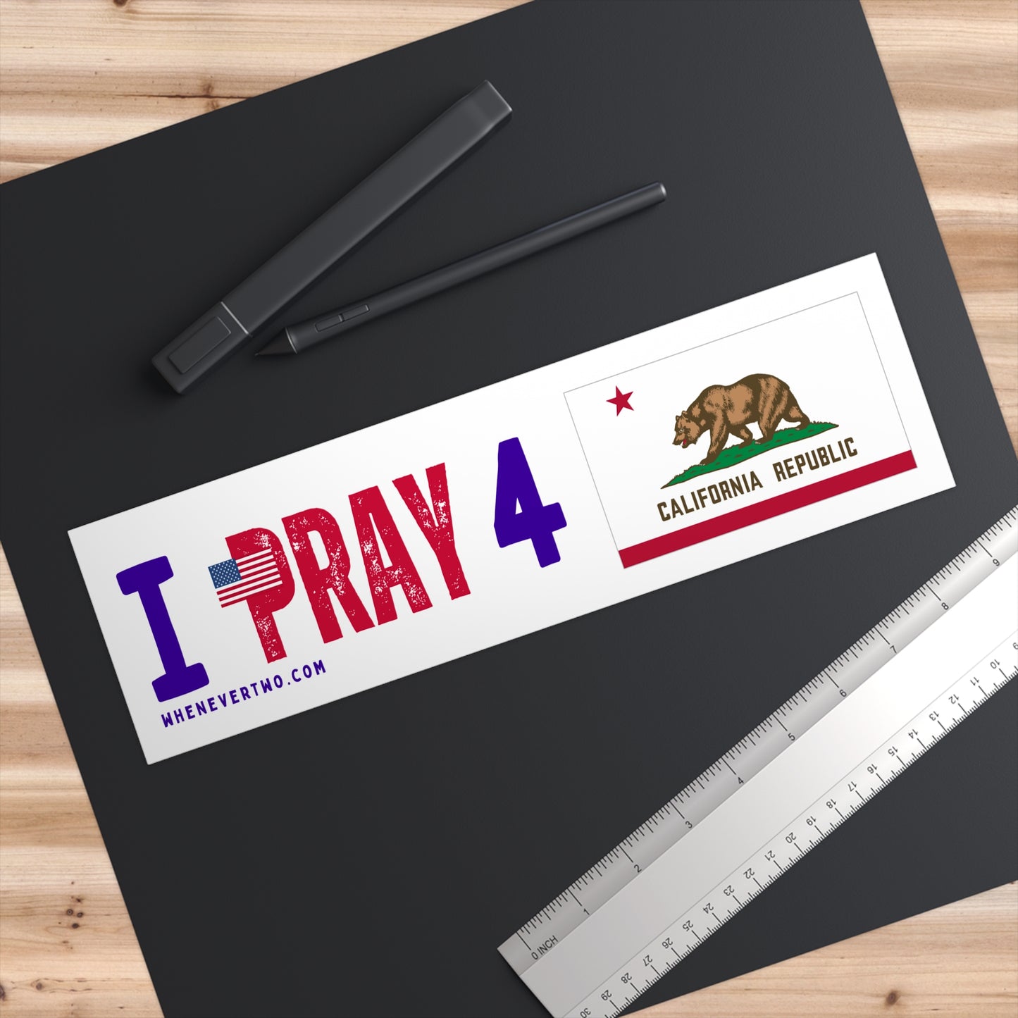 California - I Pray - Bumper Sticker - Regular