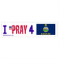 Kansas - I Pray - Bumper Sticker - Large