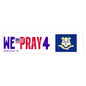 Connecticut - We Pray - Bumper Sticker - Large