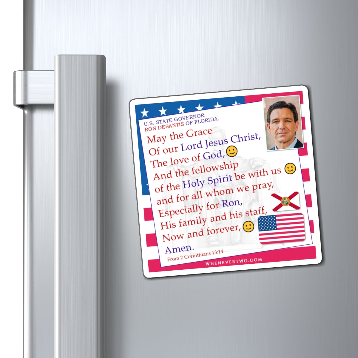 Ron DeSantis - State Executive Governor Florida - The Benediction Blessing Magnet - 4'' - [277]