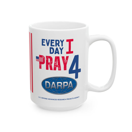 U.S. Defense Advanced Research Projects Agency - Major Agencies - I Pray - Mug - 15 oz
