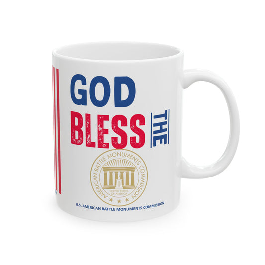 U.S. American Battle Monuments Commission - Major Agencies - God Bless -  Mug - 11 oz