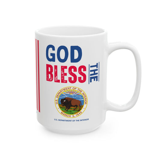 Interior - Cabinet - God Bless -  Mug - 15 oz