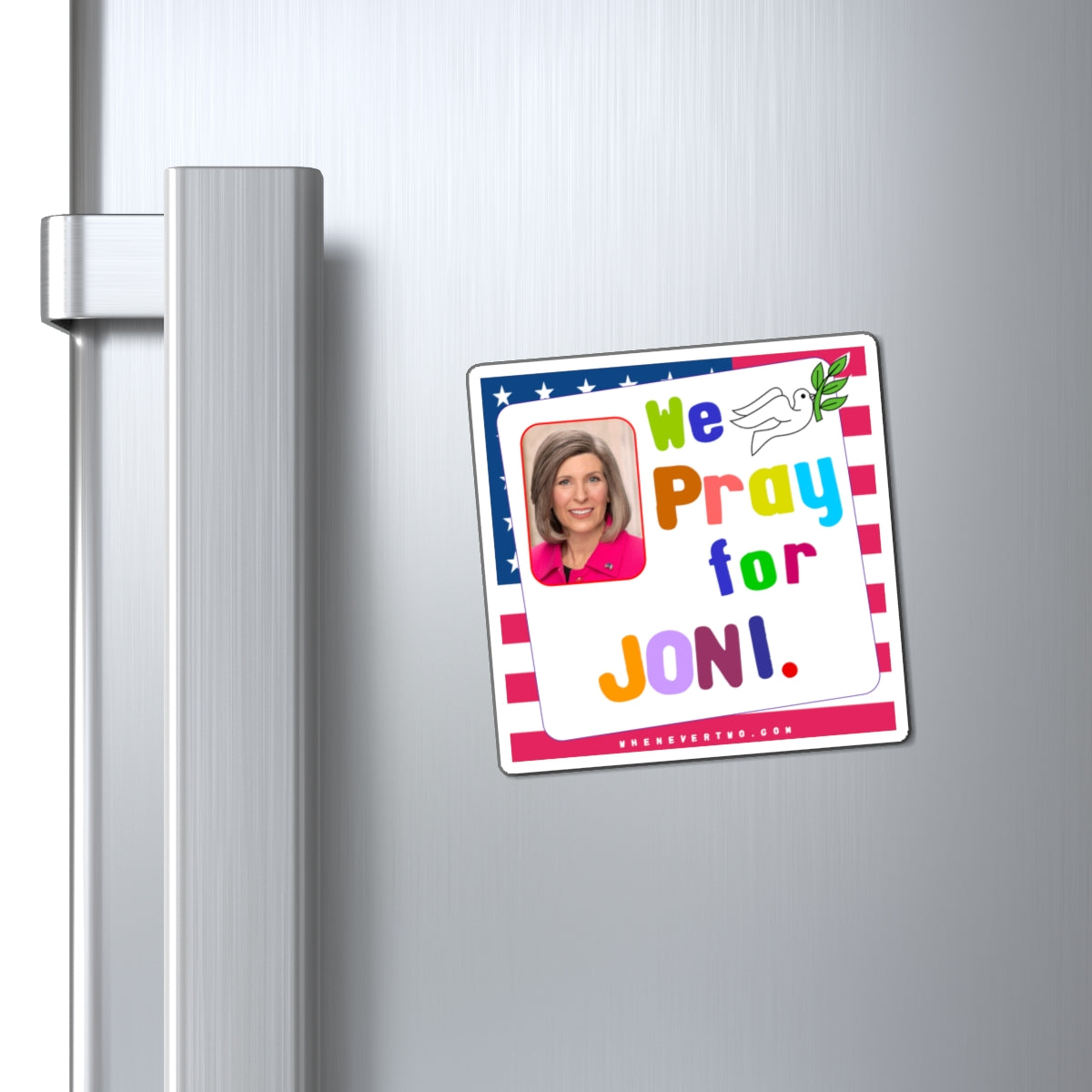 Joni Ernst - Legislative Senator Iowa - Noah's Rainbow Magnet - 3'' - [228]