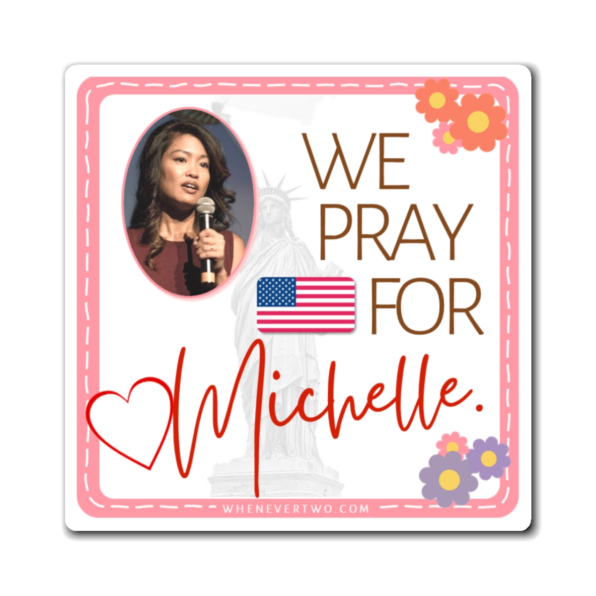 Michelle Malkin - We The People - The Girl Cave Magnet - 3'' - [76]