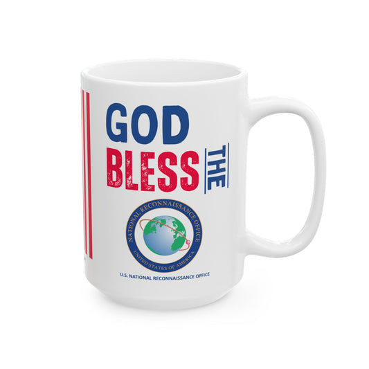 U.S. National Reconnaissance Office - Major Agencies - God Bless - Mug - 15 oz