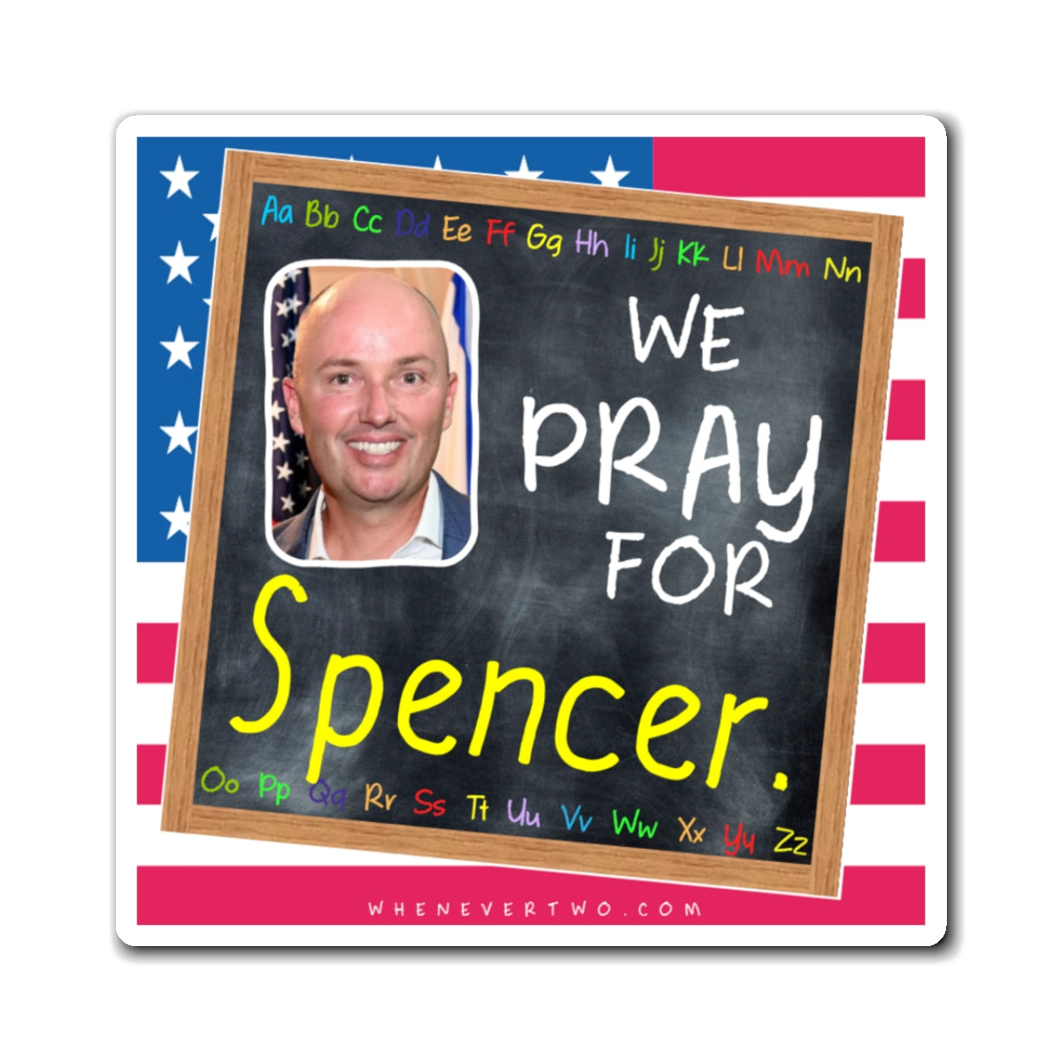 Spencer Cox - State Executive Governor Utah - The Blackboard Magnet - 3'' - [296]