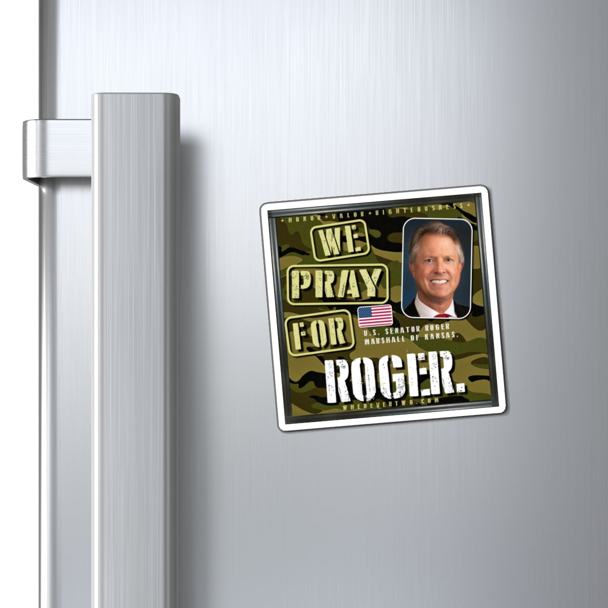 Roger Marshall - Legislative Senator Kansas - The Man Cave Magnet - 3'' - [243]