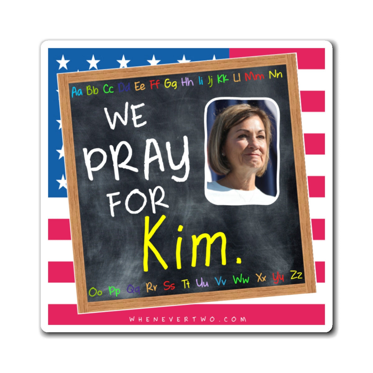 Kim Reynolds - State Executive Governor Iowa - The Blackboard Magnet - 3'' - [281]