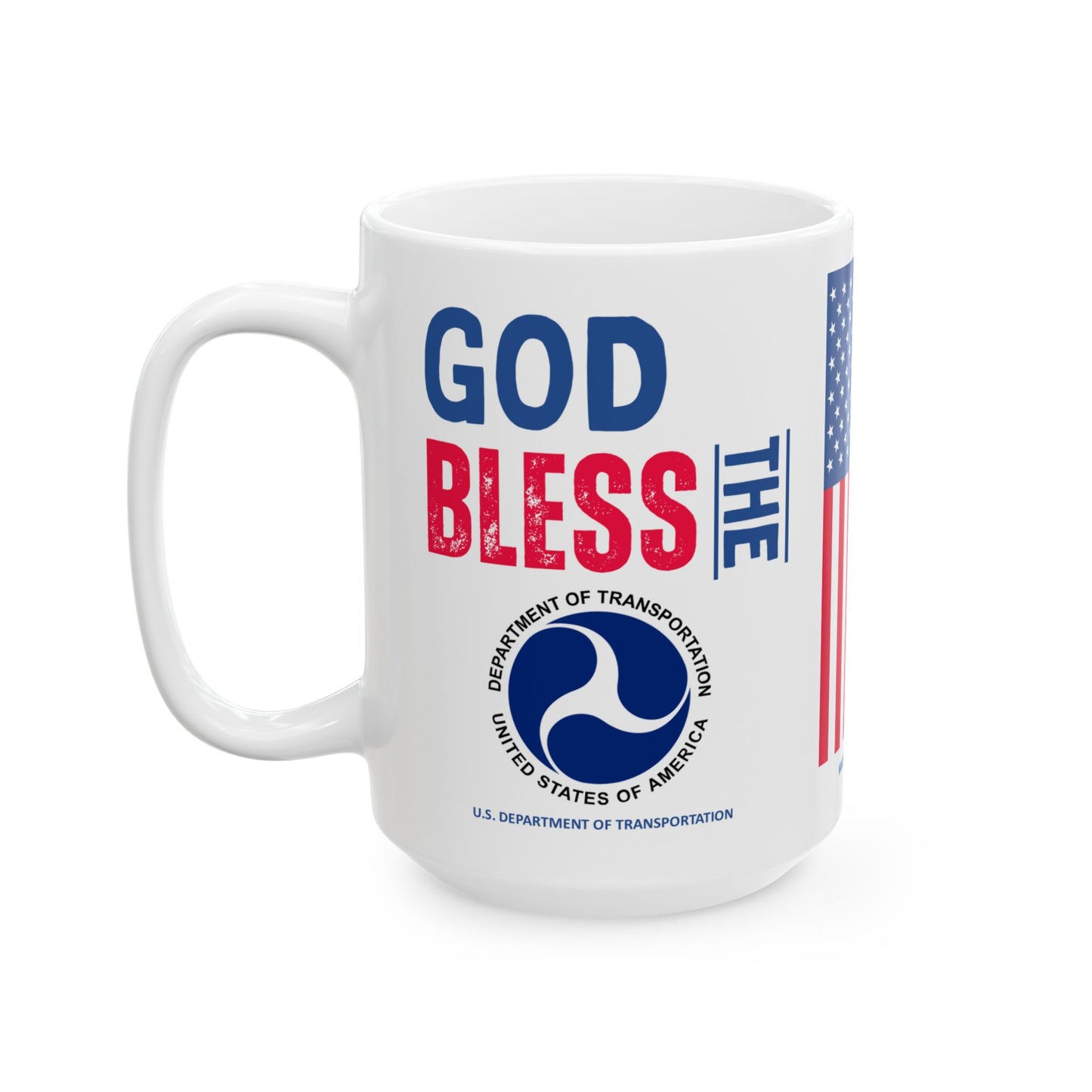 Transportation - Cabinet - God Bless -  Mug - 15 oz