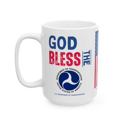 Transportation - Cabinet - God Bless -  Mug - 15 oz