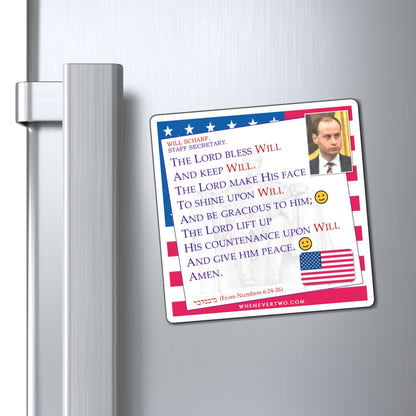 Will Scharf - Executive White House Staff Secretary - The Aaronic Blessing Magnet - 4'' - [271]