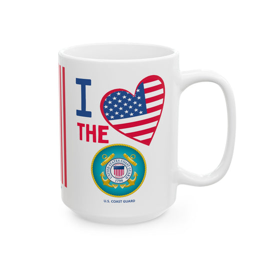 U.S. Coast Guard - Major Agencies - I Love - Mug - 15 oz