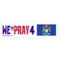 Michigan - We Pray - Bumper Sticker - Large