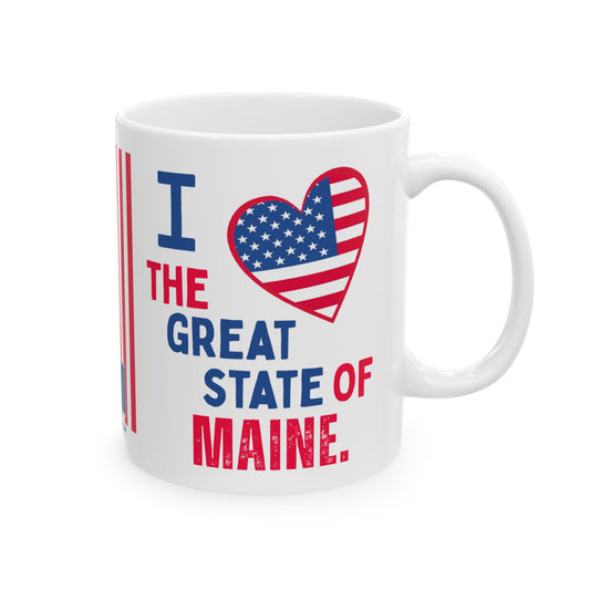 Maine - I Love -  Mug - 11 oz