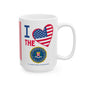 U.S. Federal Bureau of Investigation - Major Agencies - I Love - Mug - 15 oz