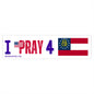 Georgia - I Pray - Bumper Sticker - Large
