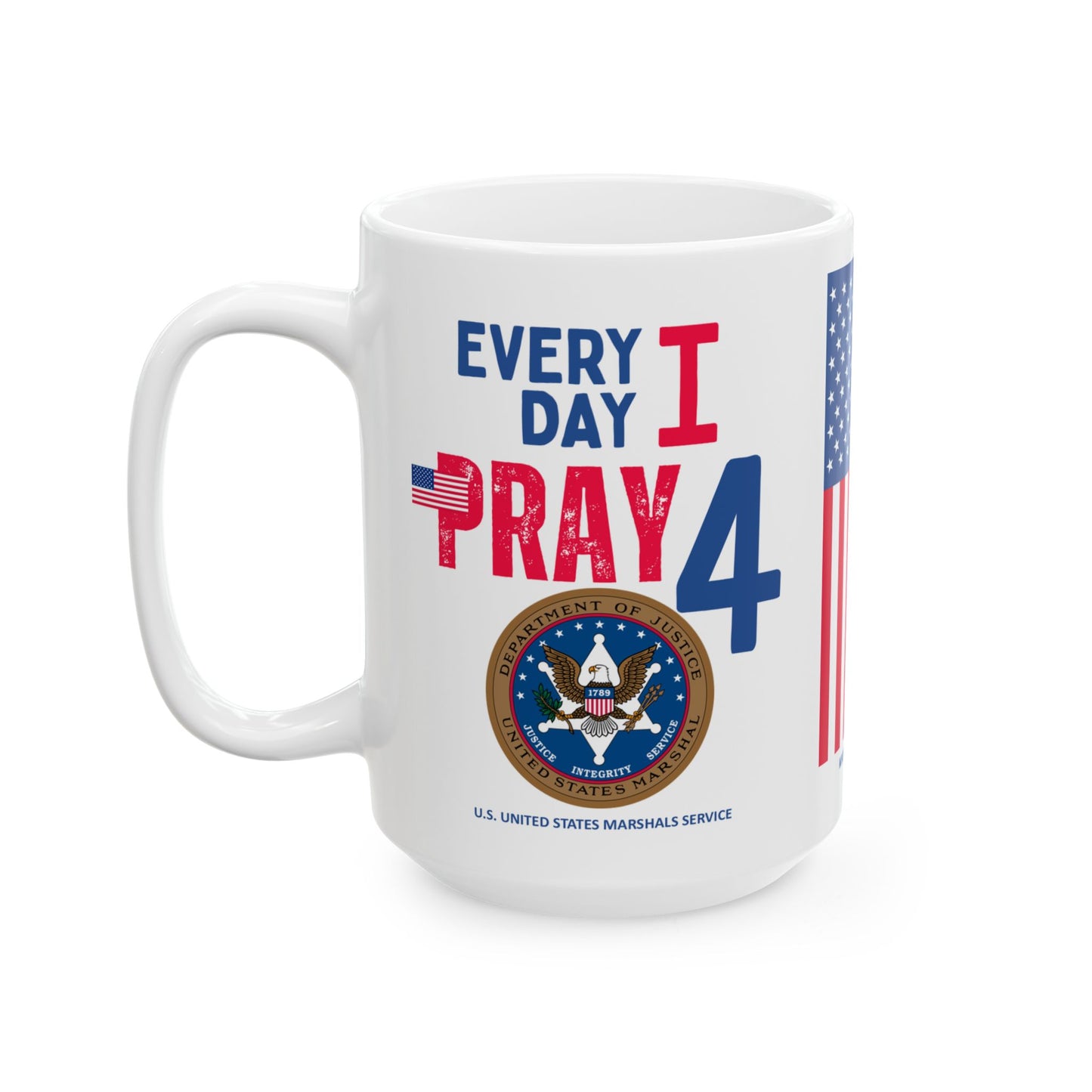 U.S. United States Marshals Service - Major Agencies - I Pray - Mug - 15 oz