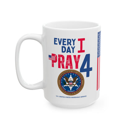 U.S. United States Marshals Service - Major Agencies - I Pray - Mug - 15 oz