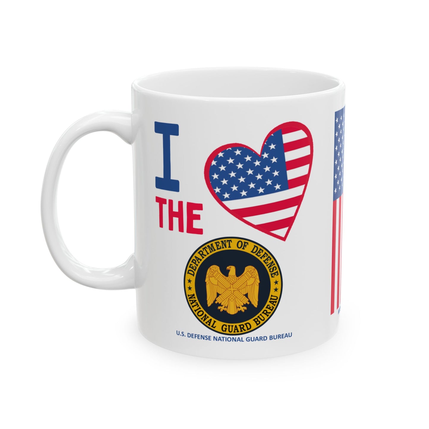 U.S. Defense National Guard Bureau - Major Agencies - I Love - Mug - 11 oz