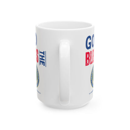 Education - Cabinet - God Bless -  Mug - 15 oz