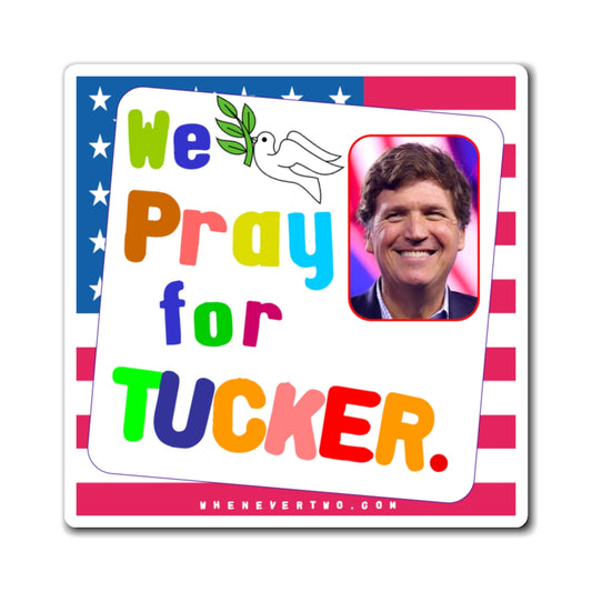 Tucker Carlson - We The People - Noah's Rainbow Magnet - 3'' - [102]