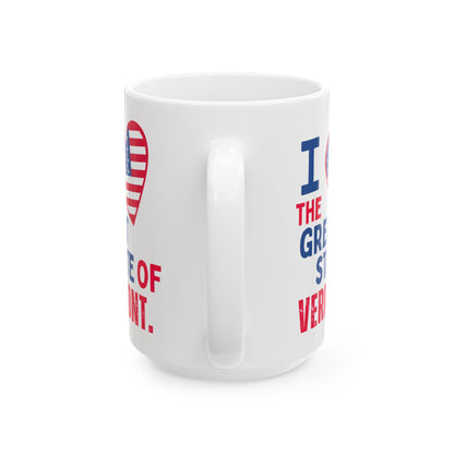 Vermont - I Love -  Mug - 15 oz