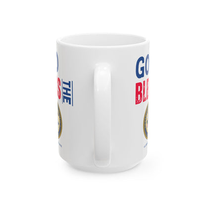 Justice - Cabinet - God Bless -  Mug - 15 oz
