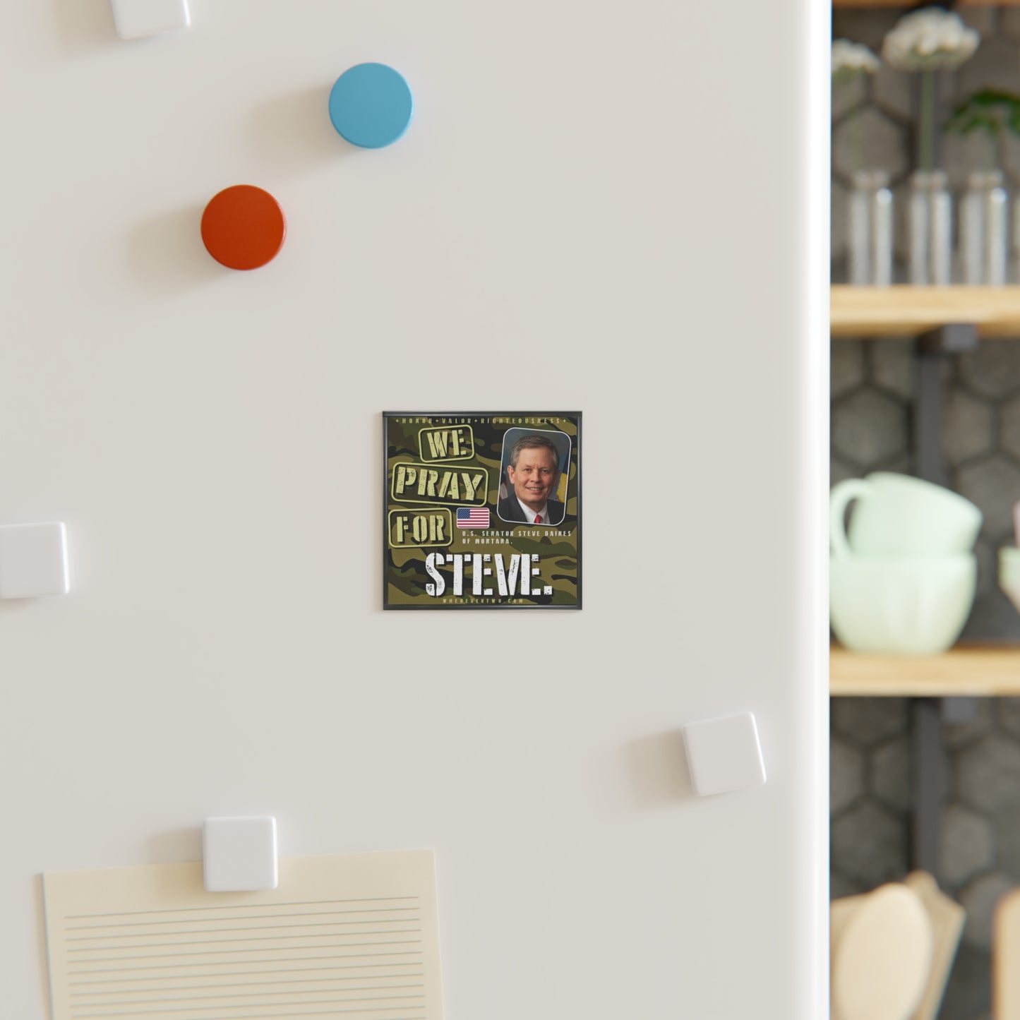 Steve Daines - Legislative Senator Montana - The Man Cave Magnet - 3'' - [227]