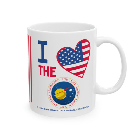 U.S. National Aeronautics and Space Administration - Major Agencies - I Love -  Mug - 11 oz