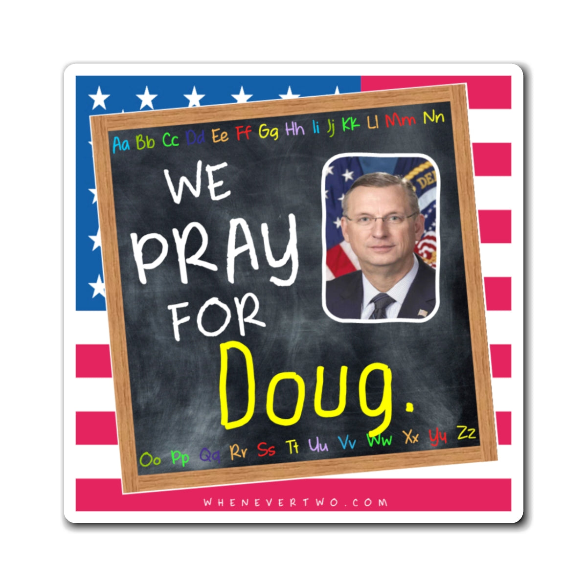 Doug Collins - Executive Cabinet Secretary of Veterans Affairs - The Blackboard Magnet - 3'' - [127]