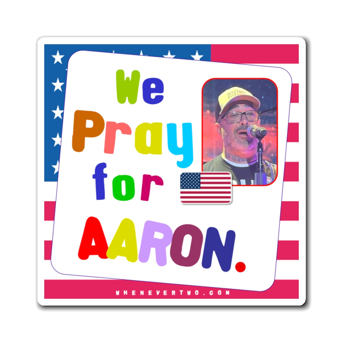 Aaron Lewis - We The People - Noah's Rainbow Magnet - 3'' - [106]