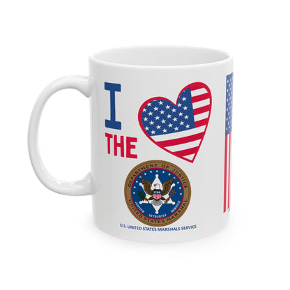U.S. United States Marshals Service - Major Agencies - I Love - Mug - 11 oz