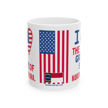 North Carolina - I Love -  Mug - 11 oz