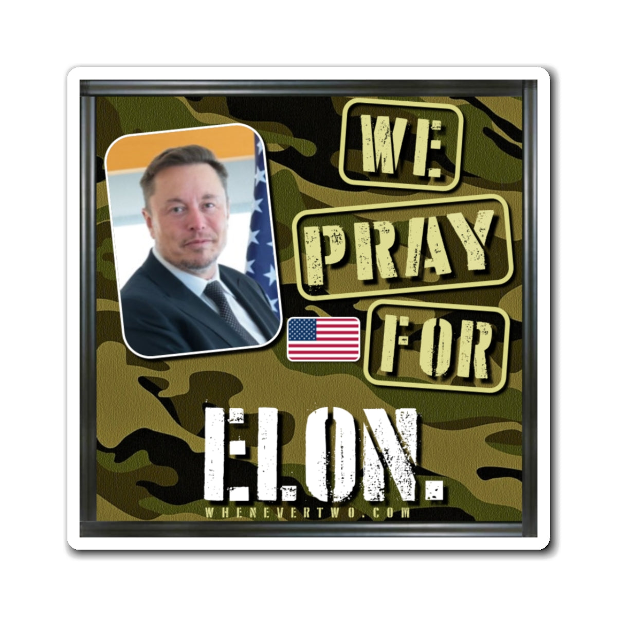 Elon Musk - We The People - The Man Cave Magnet - 3'' - [36]