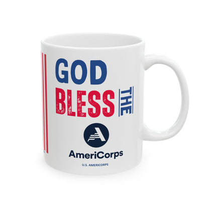 U.S. AmeriCorps - Major Agencies - God Bless -  Mug - 11 oz
