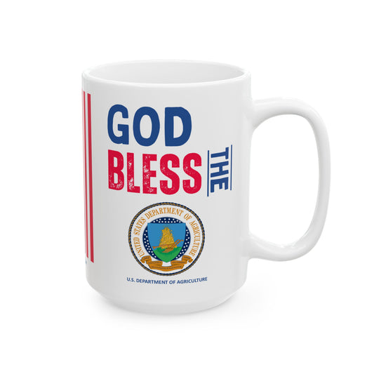 Agriculture - Cabinet - God Bless -  Mug - 15 oz