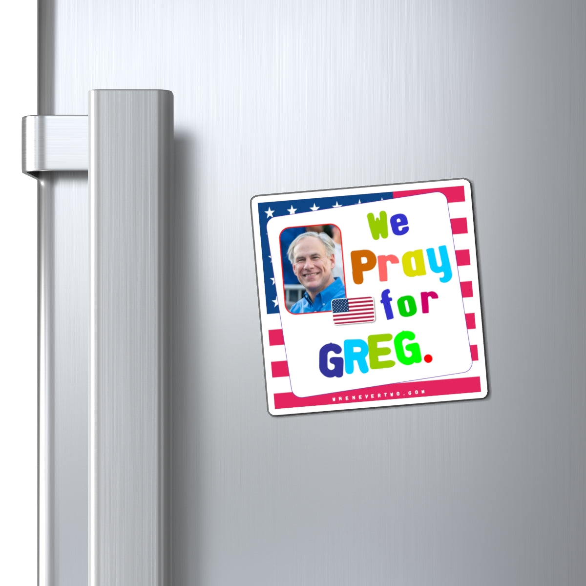 Greg Abbott - State Executive Governor Texas - Noah's Rainbow Magnet - 3'' - [295]