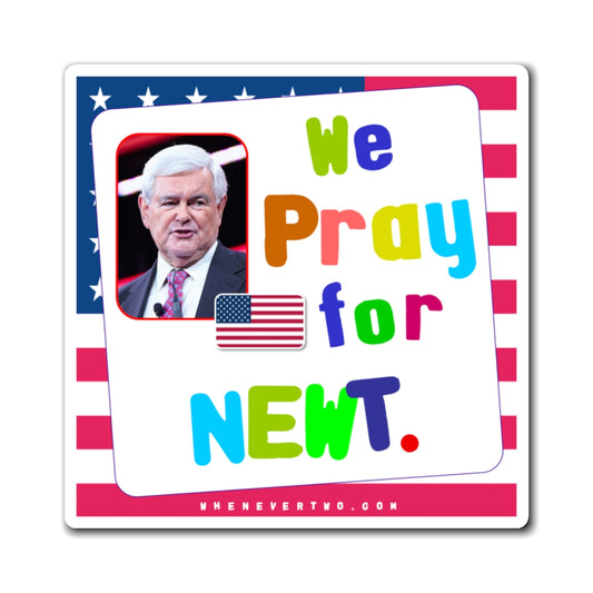 Newt Gingrich - We The People - Noah's Rainbow Magnet - 3'' - [78]