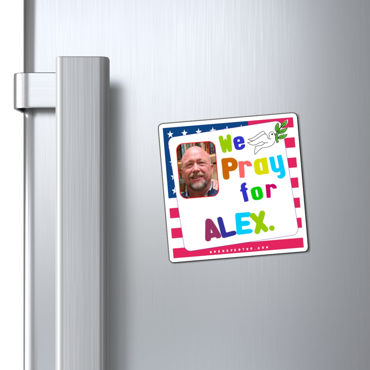 Alex Jones - We The People - Noah's Rainbow Magnet - 3'' - [325]