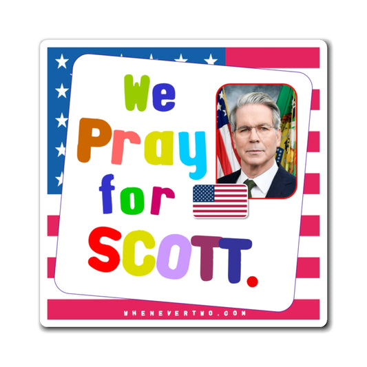 Scott Bessent - Executive Cabinet Secretary of the Treasury - Noah's Rainbow Magnet - 3'' - [117]