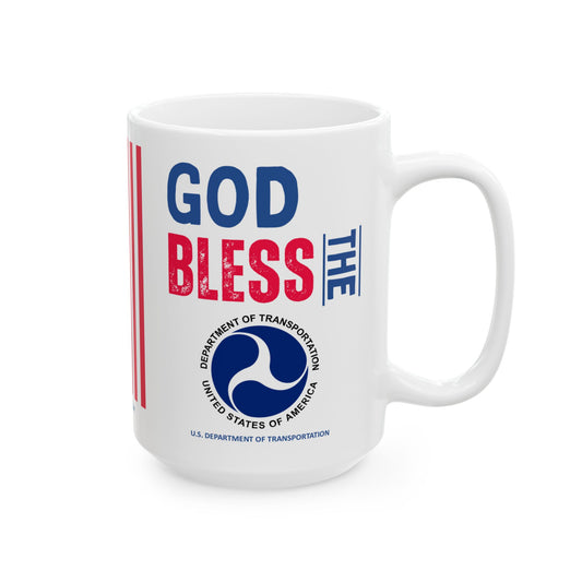 Transportation - Cabinet - God Bless -  Mug - 15 oz